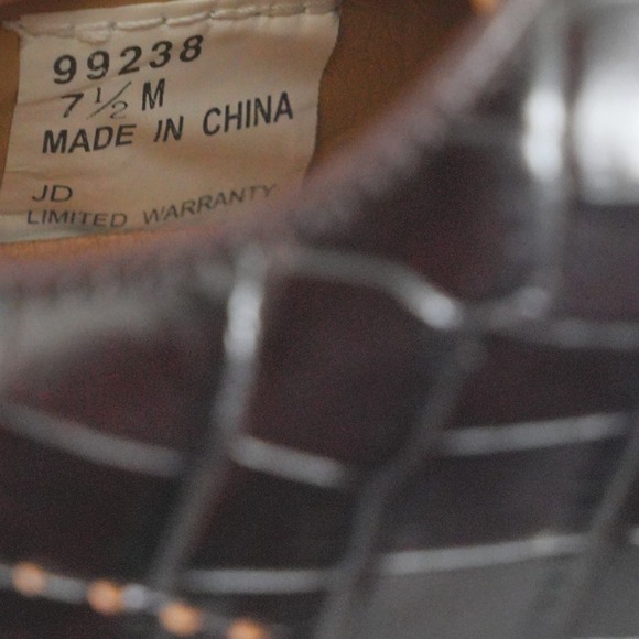 FootJoy Europa Collection Womens Golf Shoes Brown Crocodile Leather Size 7.5 - Picture 7 of 9